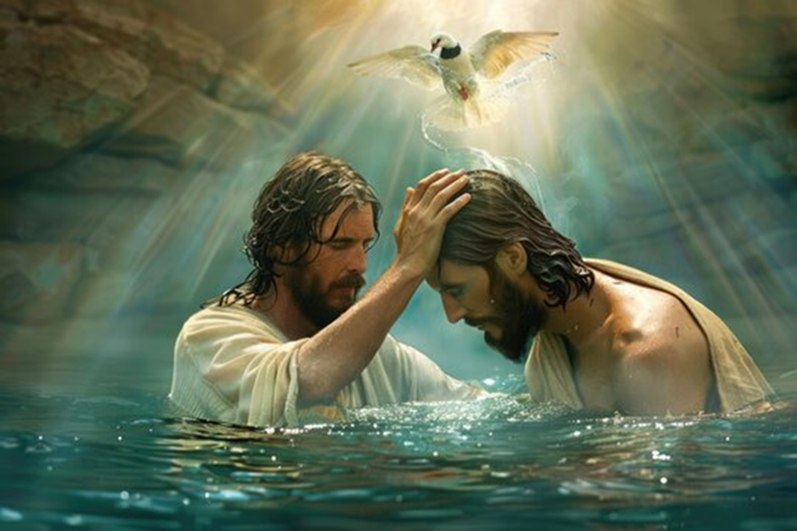 The Connection Between  Jesus’ Baptism and Ours